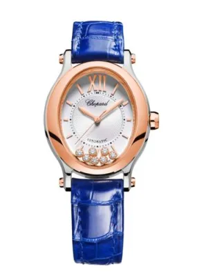 Chopard Happy Sport Oval Stainless Steel and Ethical Rose Gold & Diamonds Ladies Watch