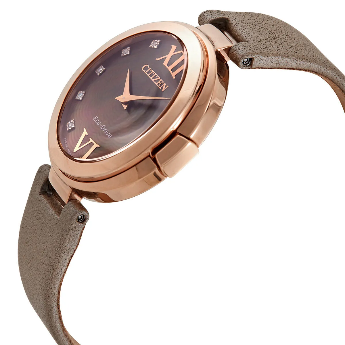 Citizen Capella Diamond Taupe Dial Ladies Watch EX1513-00Y
