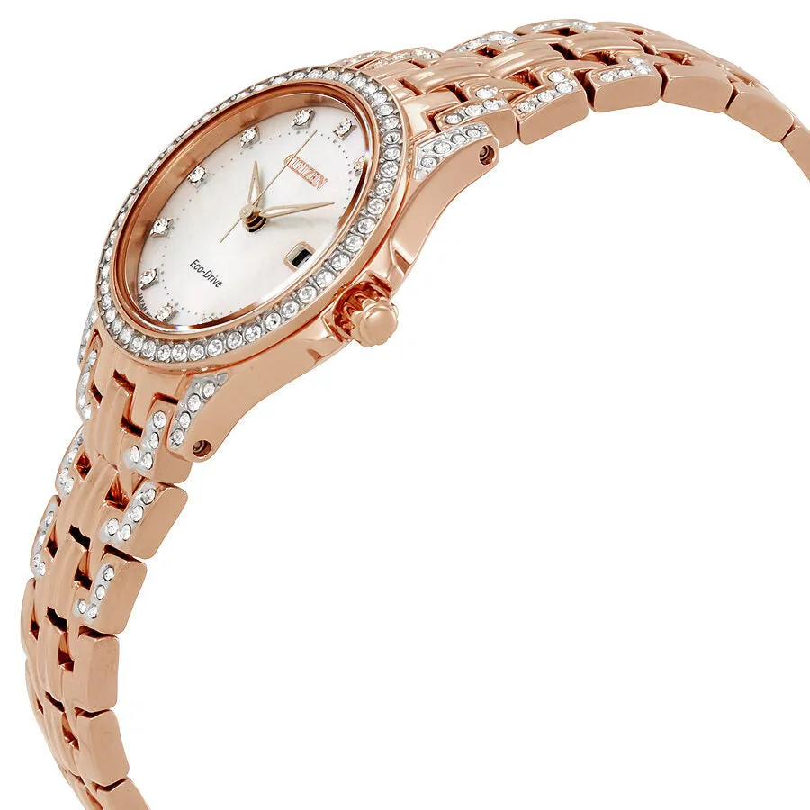 Citizen Silhouette Crystal Eco-Drive Ladies Watch EW1228-53D