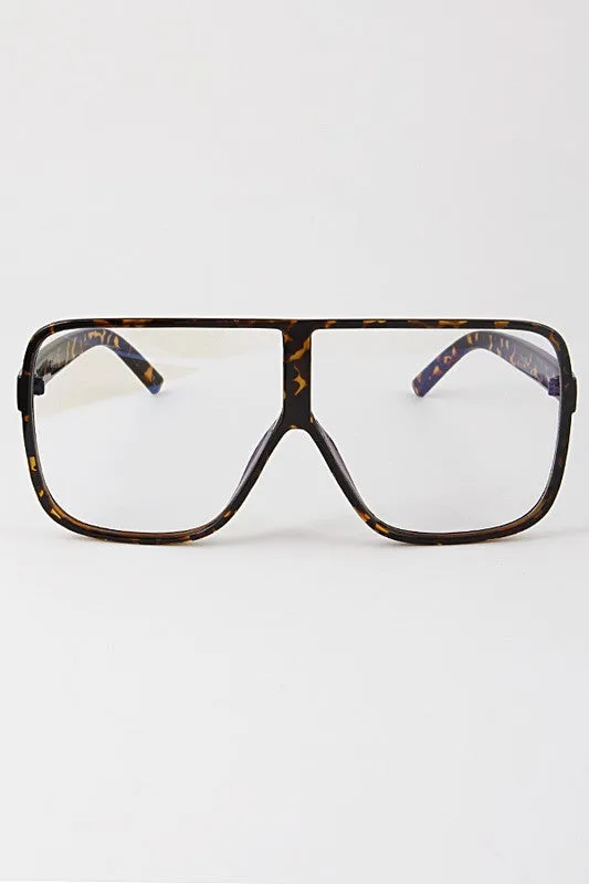 Clear Aviator Sunglasses