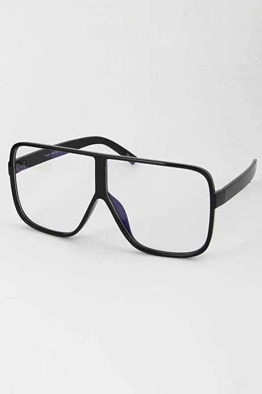 Clear Aviator Sunglasses
