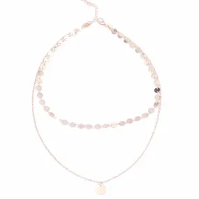 Colette Gold/Silver Coin Layered Choker Necklace