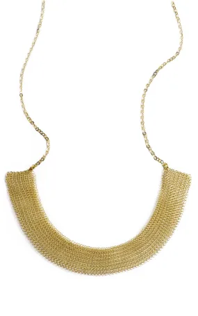 Collar statement necklace in gold