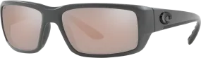 Costa Del Mar Fantail Sunglasses - Matte Gray/Copper SilverMirror 580G