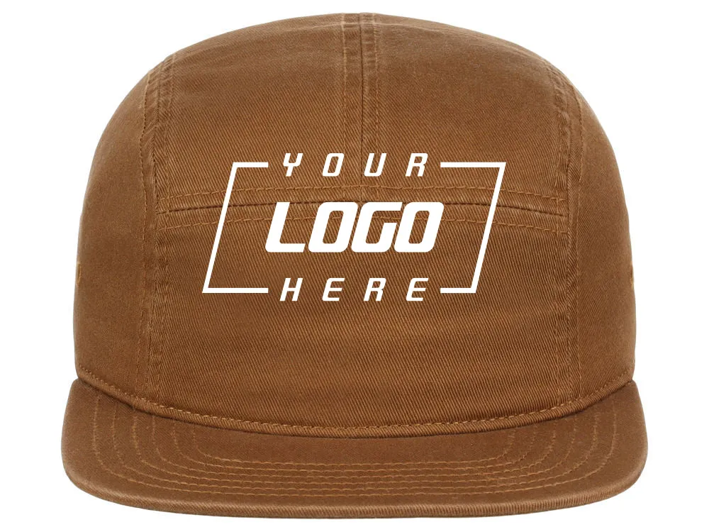 Crowns By Lids Camper 5-Panel Hat - Light Brown