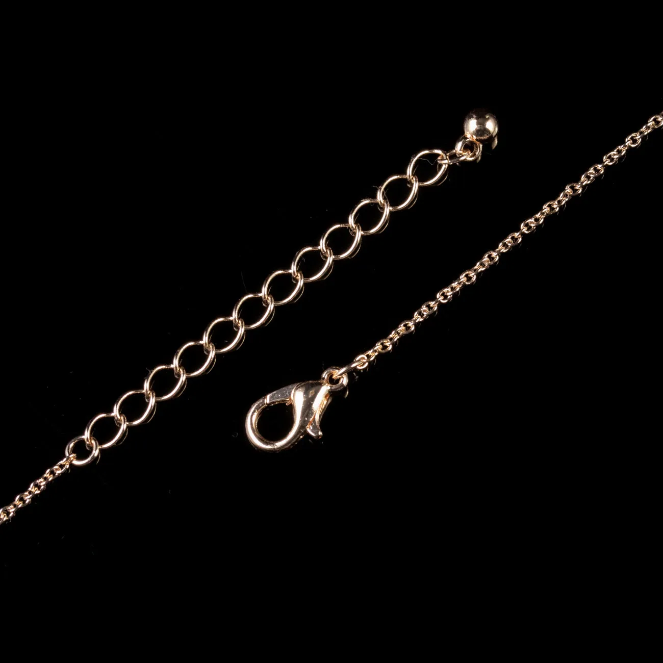 Cubic Zirconia Pendant Necklace 9Ct Rose Gold
