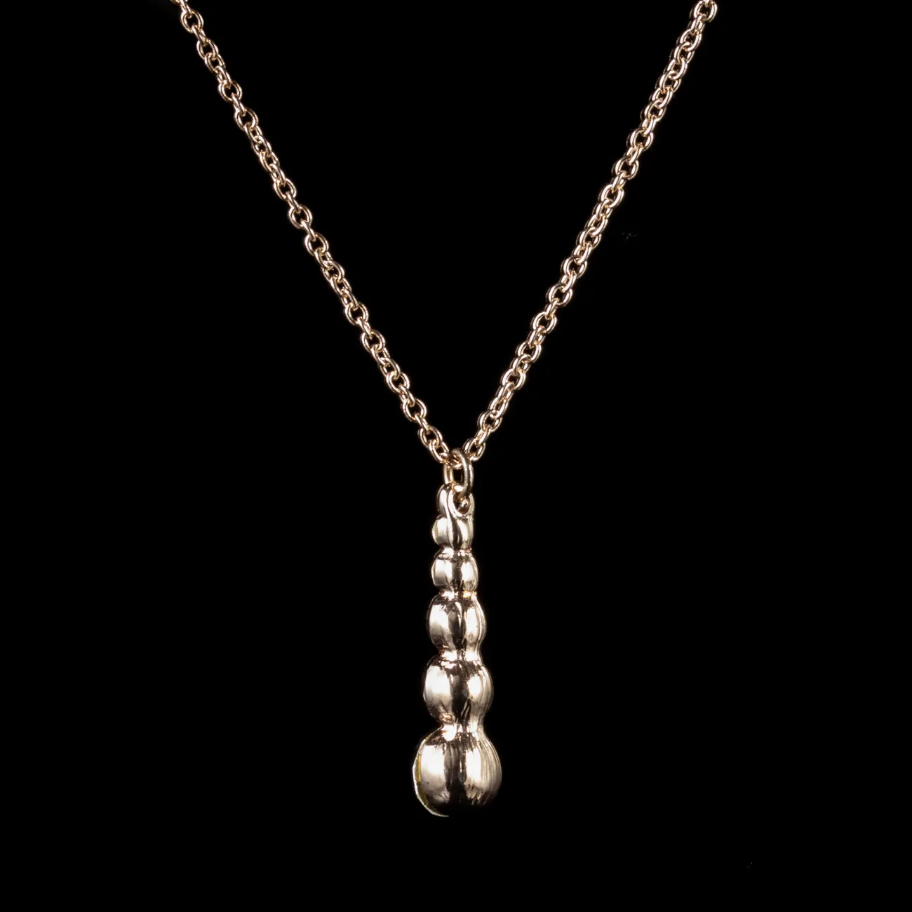 Cubic Zirconia Pendant Necklace 9Ct Rose Gold