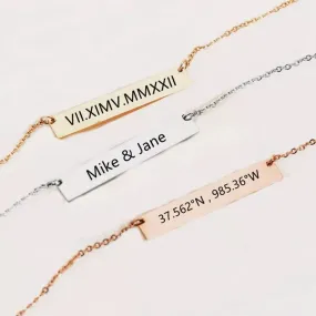 Custom Bar Necklace
