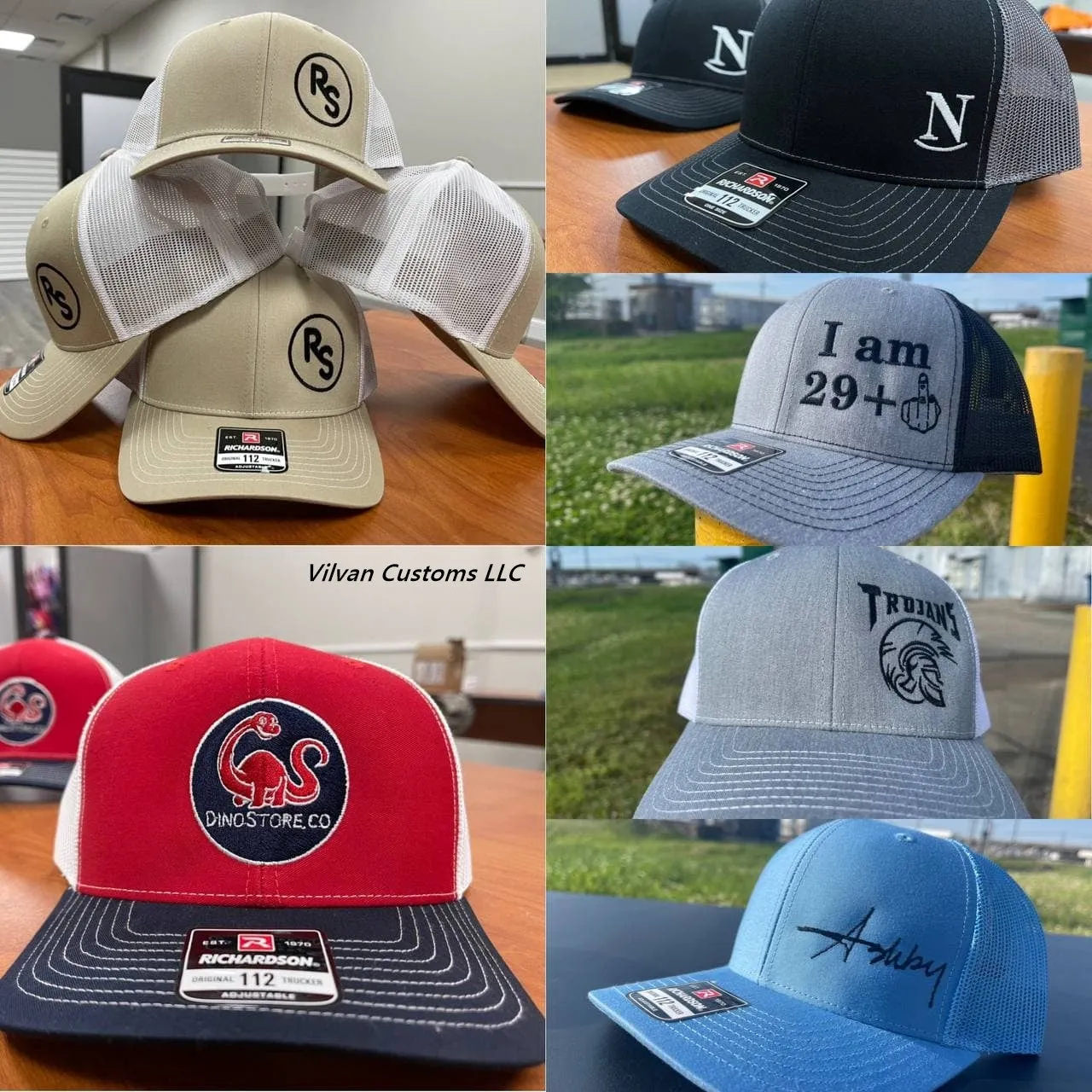 Custom Embroidery, 6533 FlexFit Ultrafiber Mesh Hats