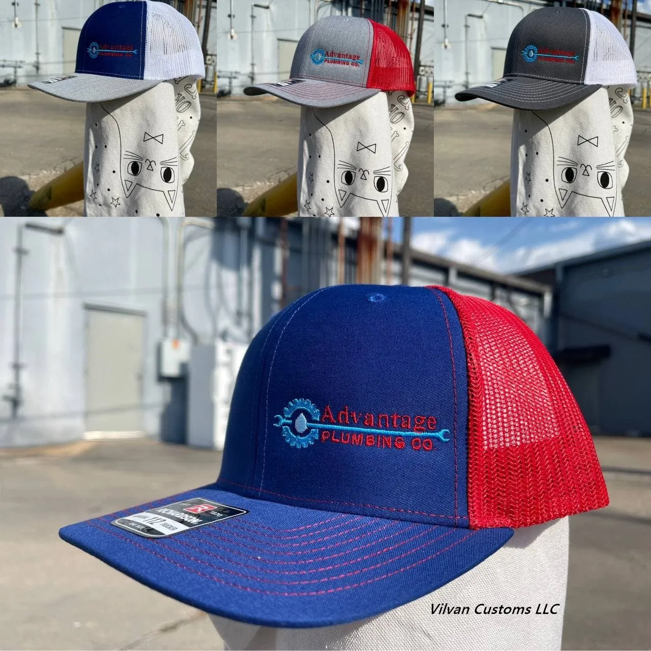 Custom Embroidery, 6533 FlexFit Ultrafiber Mesh Hats