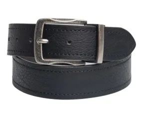 CUSTOM LEATHER Men's 38mm Reversible Black/Dark Brown Belt