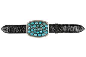 Diva Diamonds Morenci Turquoise Trophy Buckle