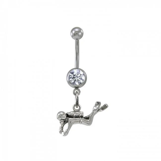 Diver Sterling Silver Body Jewelry