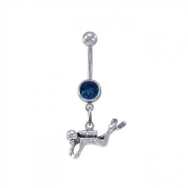 Diver Sterling Silver Body Jewelry