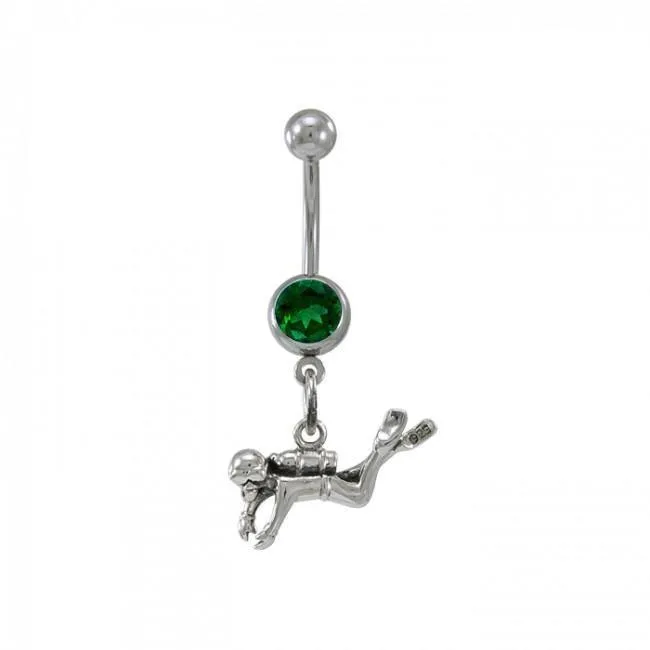 Diver Sterling Silver Body Jewelry