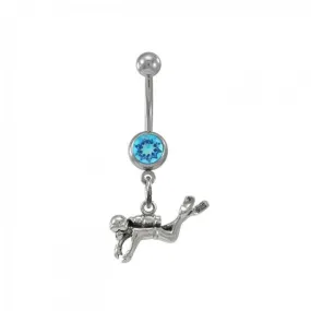 Diver Sterling Silver Body Jewelry