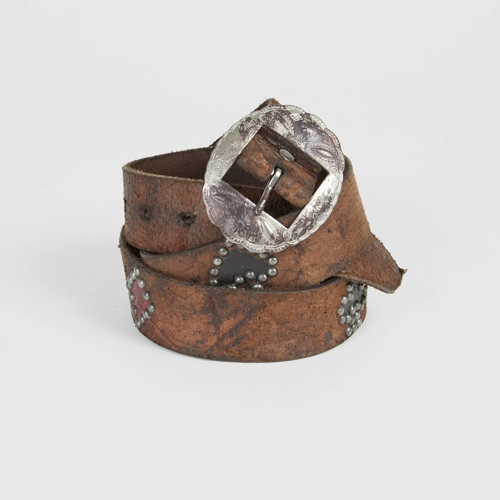 Double RL Studed Playing Card Belt