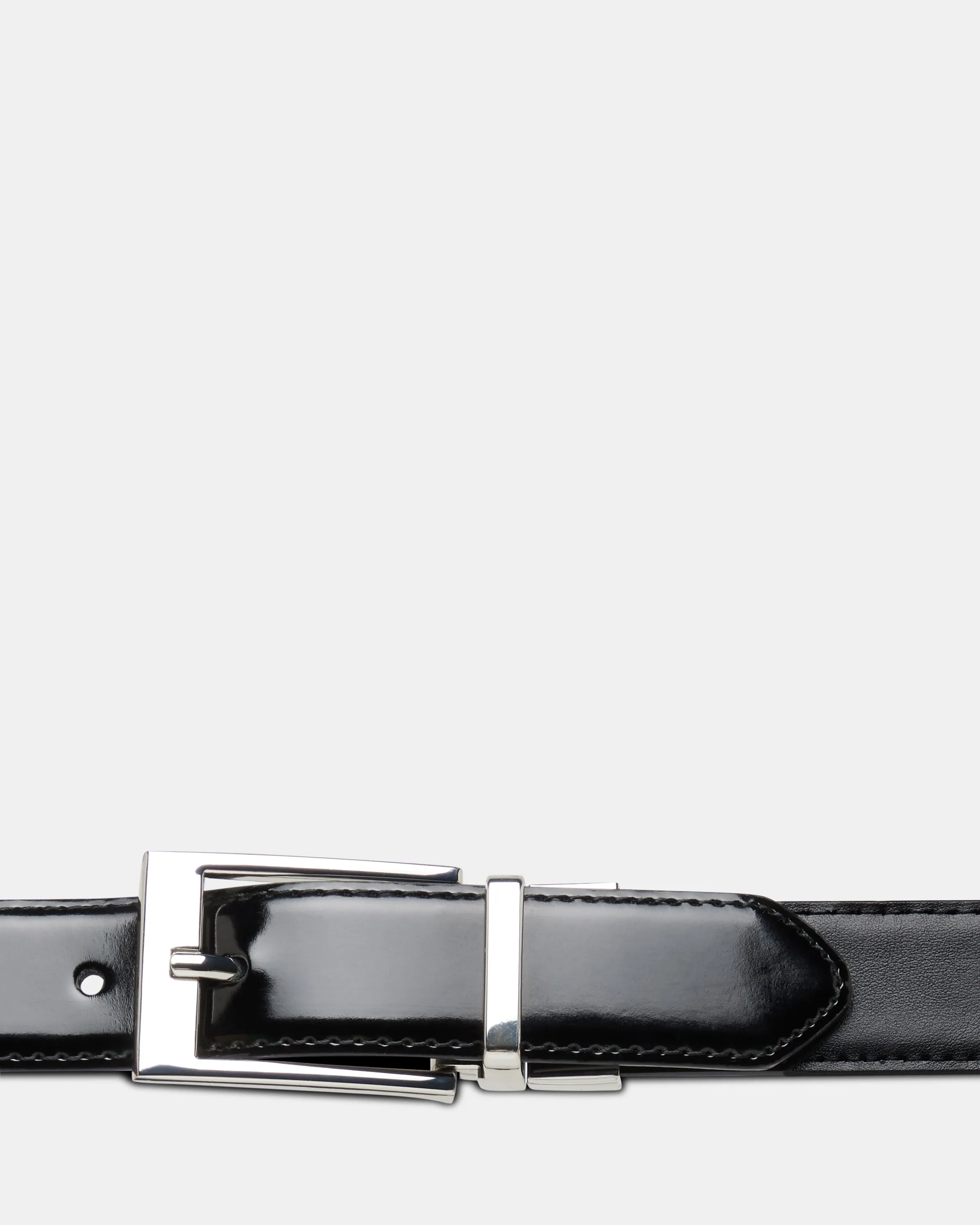 Dress Belt Black Patent/Black