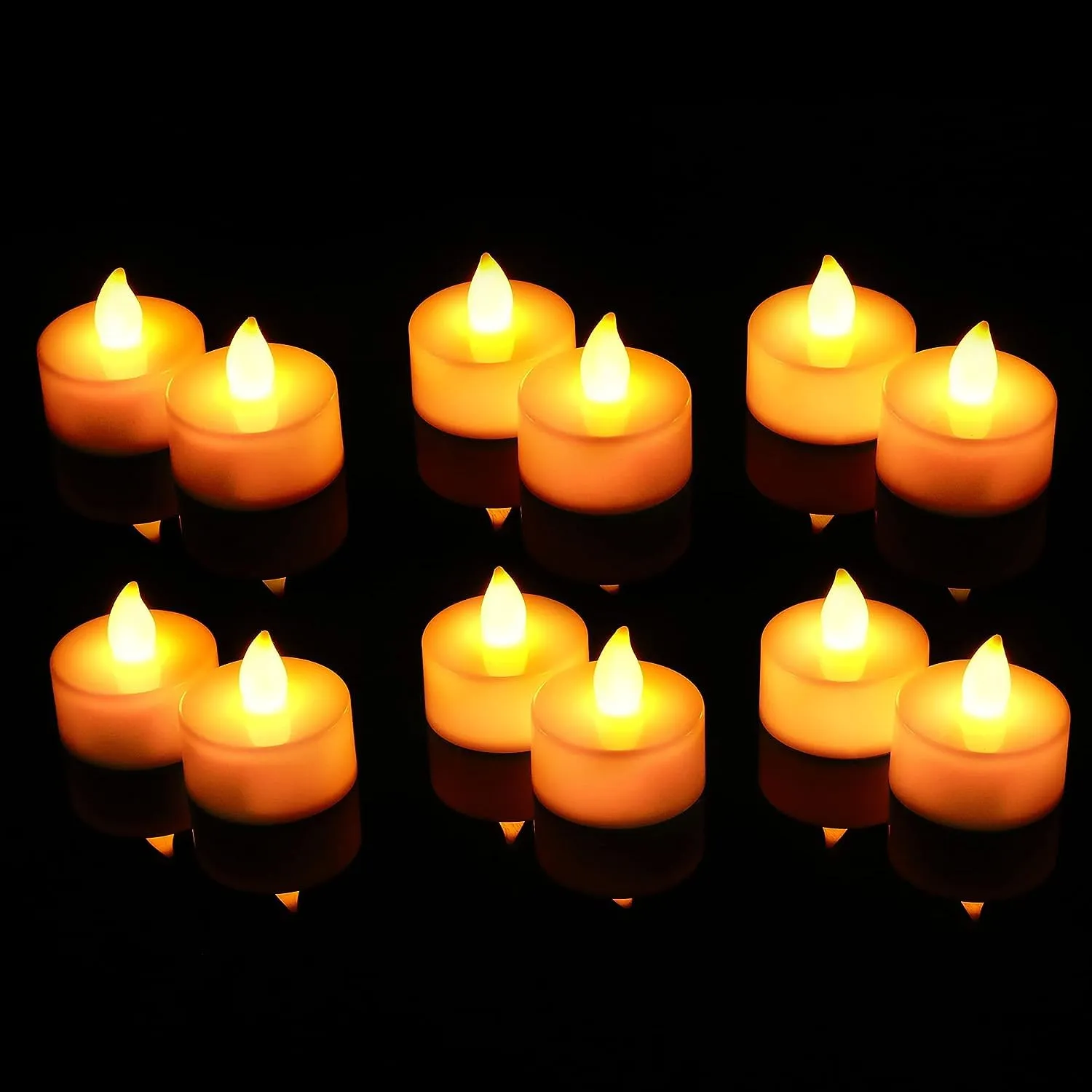 eCraftIndia Acrylic Flameless and Smokeless Decorative Candles Led Tea Light Candle Perfect for Gifting, House, Light for Balcony,Diwali,Festival, Events Decor Candles(Pack of 30)