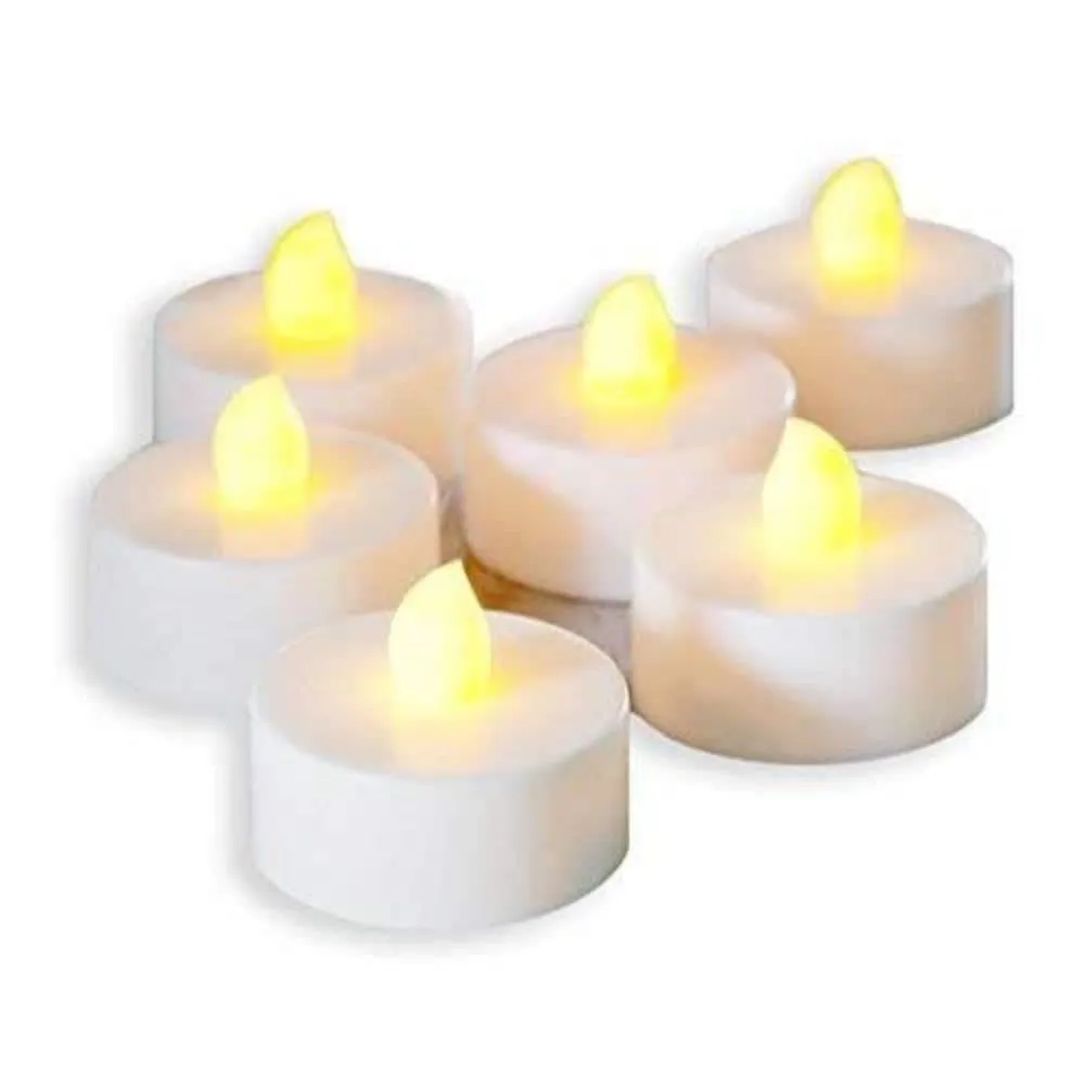 eCraftIndia Acrylic Flameless and Smokeless Decorative Candles Led Tea Light Candle Perfect for Gifting, House, Light for Balcony,Diwali,Festival, Events Decor Candles(Pack of 30)