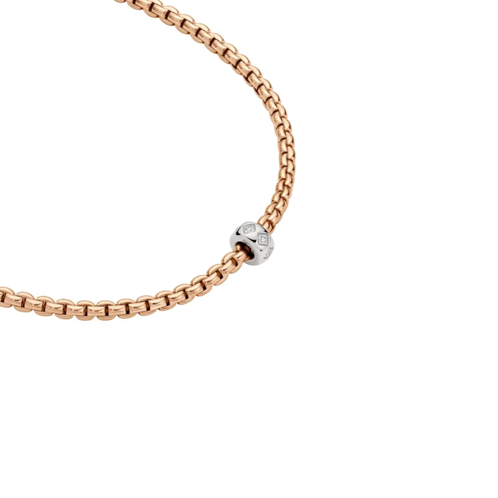 Eka 18ct Rose & White Gold Diamond Necklace 73101CX_BB_R_XBX