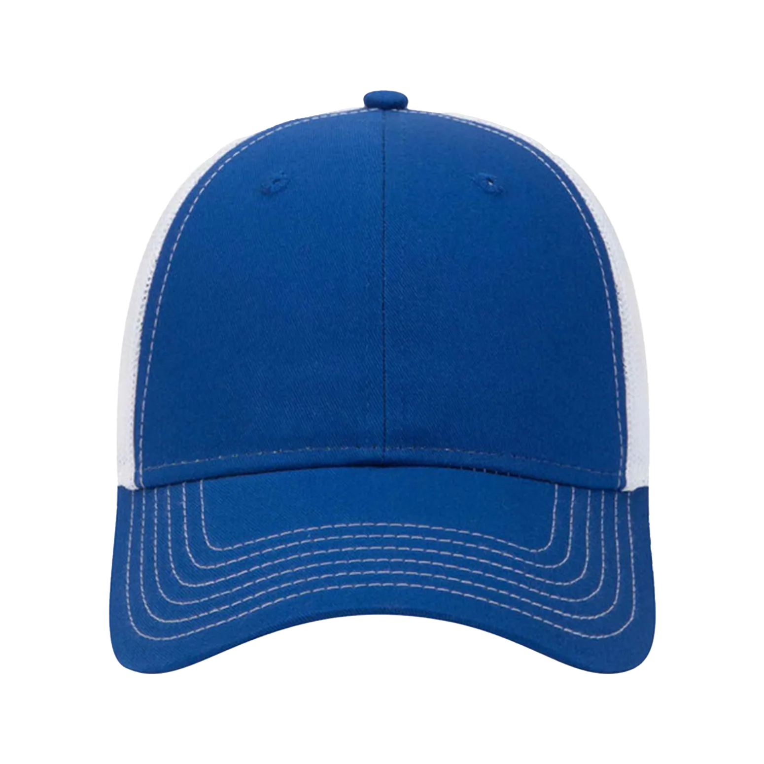 Embroidered Mesh Trucker Snapback - Structured