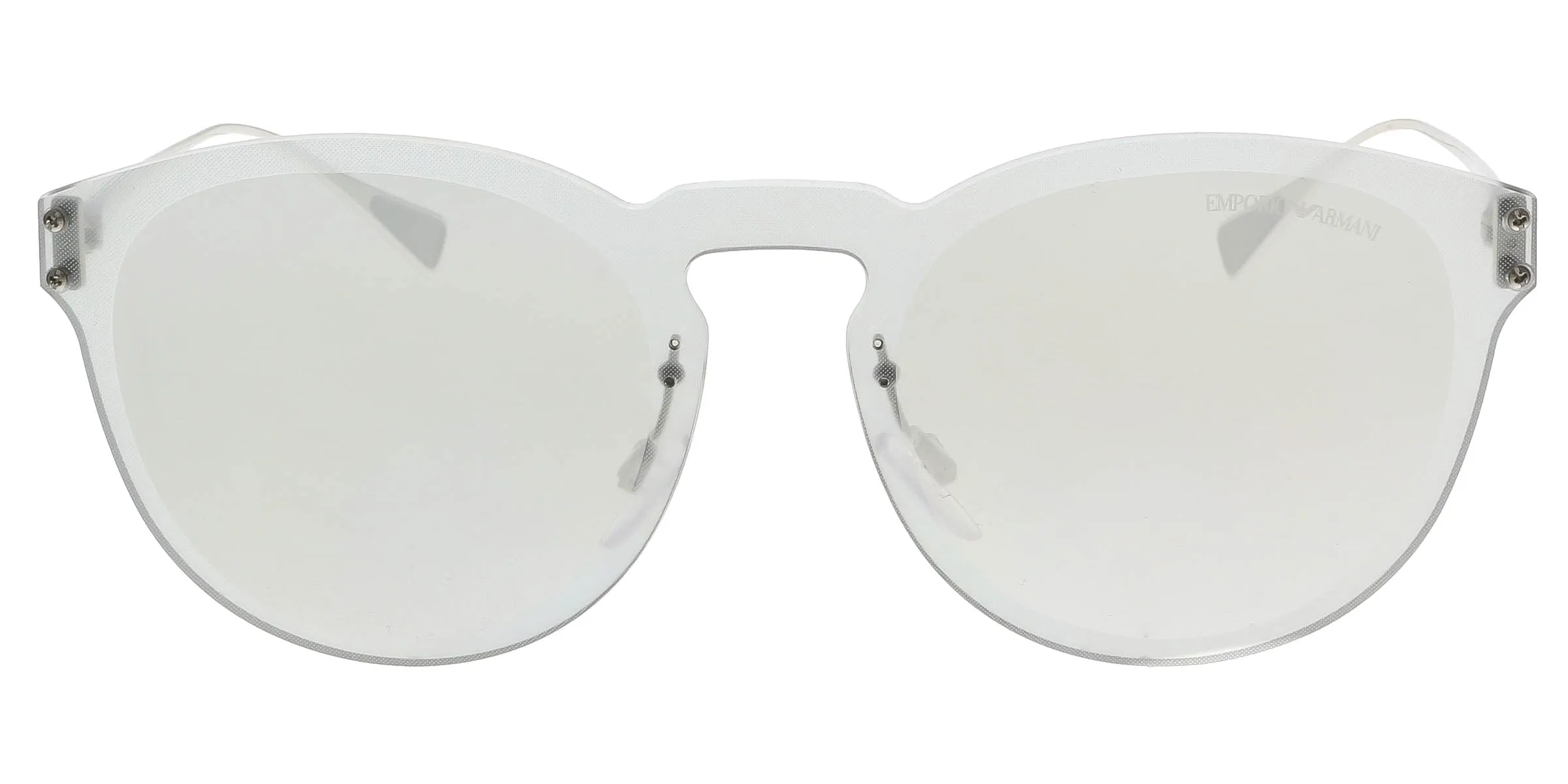 Emporio Armani EA2049 30156G Silver Round Sunglasses