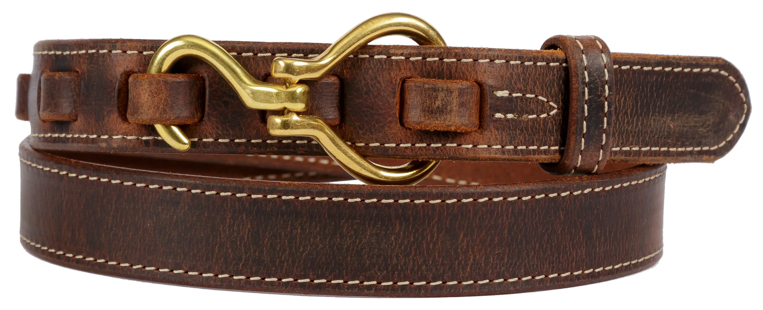 EQUESTRIAN LEATHER BELT - Unique Horse Hoofpick & Loop Closure