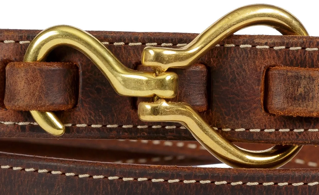 EQUESTRIAN LEATHER BELT - Unique Horse Hoofpick & Loop Closure