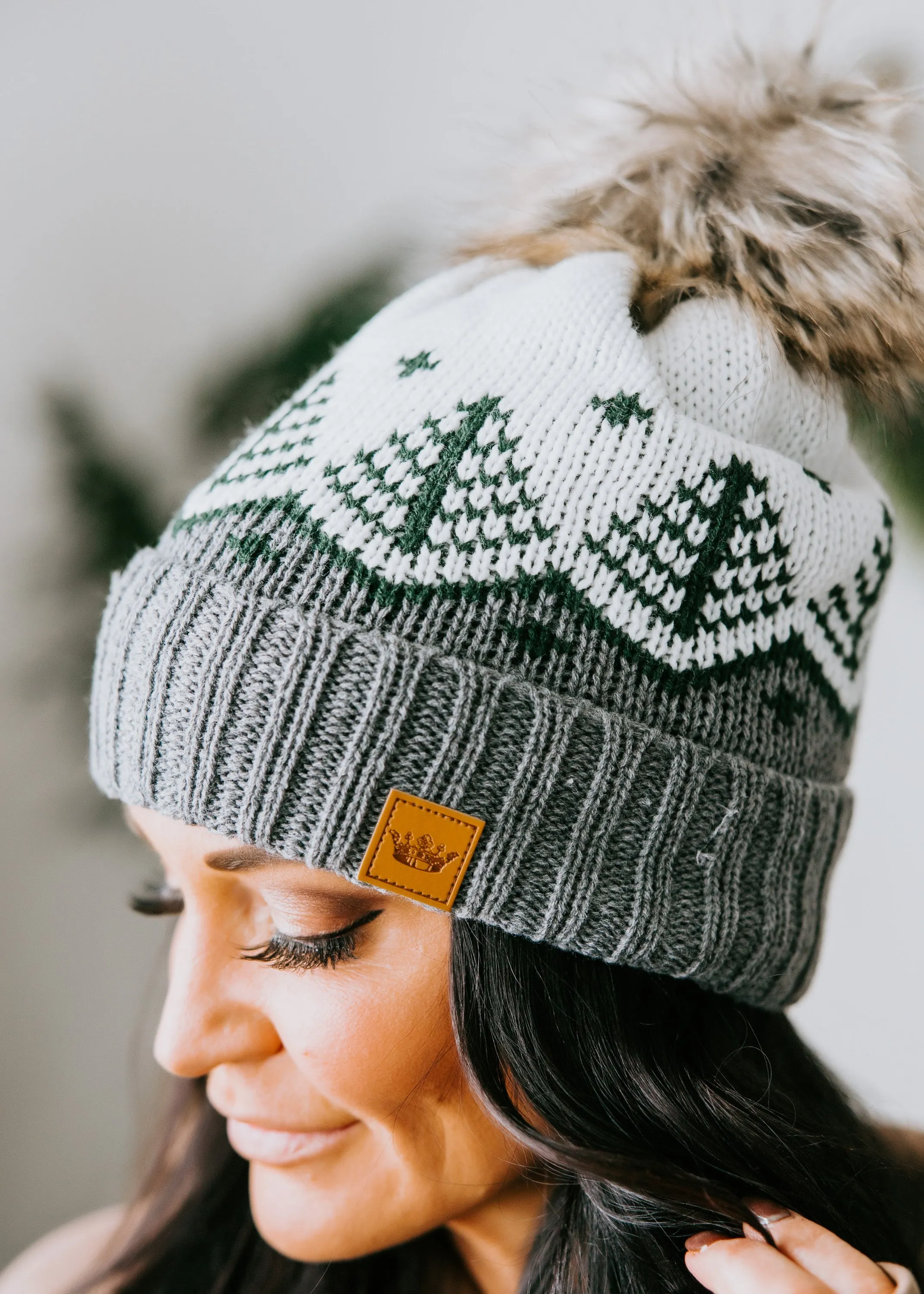 Fair Isle Pom Beanie