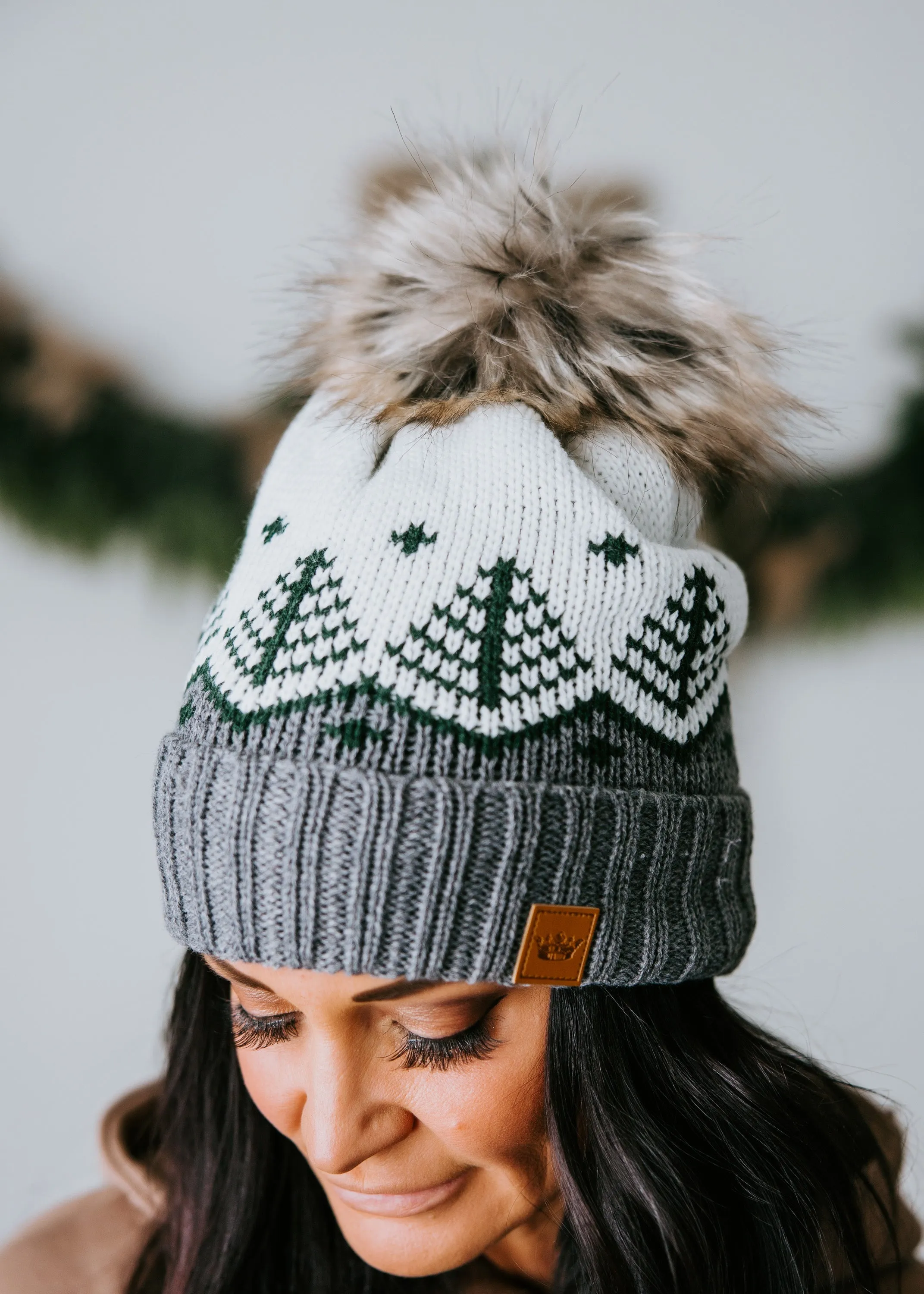 Fair Isle Pom Beanie