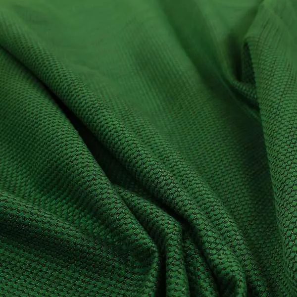 Festival Colourful Textured Chenille Plain Upholstery Fabric In Green - Made To Measure Curtains
