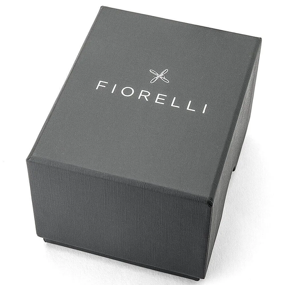 Fiorelli Silver Two Tone Heart Necklace With Pave Shadow