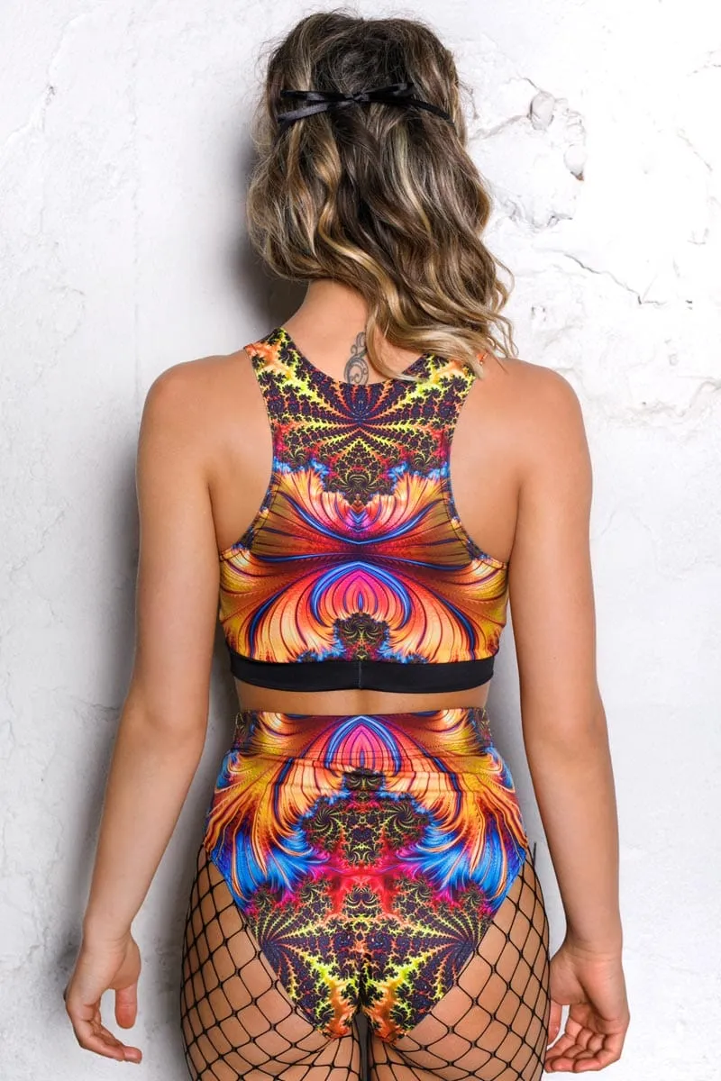 Flame Booty Shorts Set