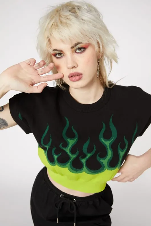 Flame On Sleeveless Knit