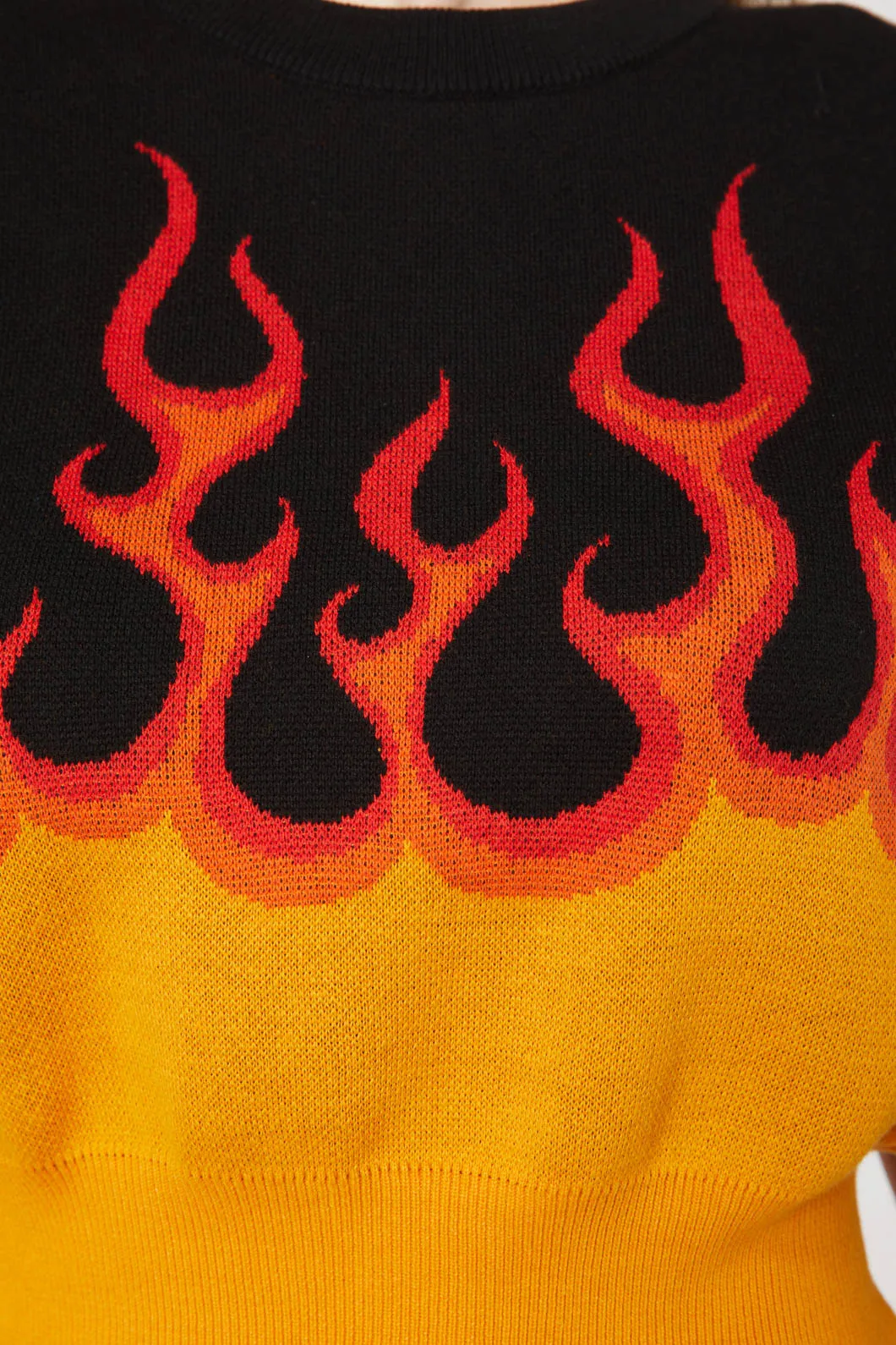 Flame On Sleeveless Knit