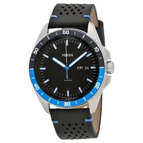 Fossil Sport 54 Black Dial Batman Bezel Men's Watch FS5321