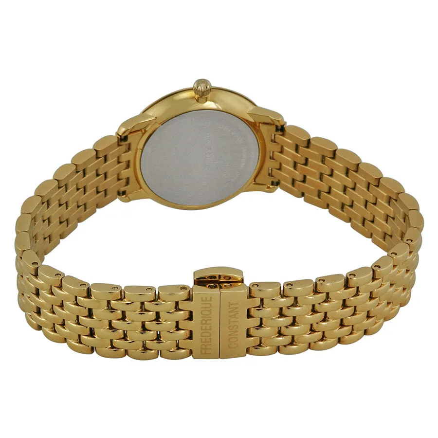 Frederique Constant Slim Line Diamond Gold-plated Ladies Watch 235MPWD1S5B FC-235MPWD1S5B