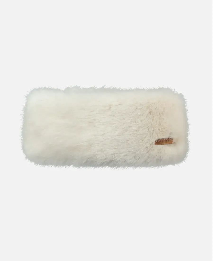 Fur Headband Faux Fur  Women-WHITE