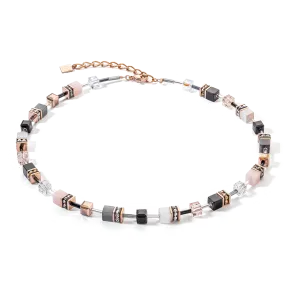 GeoCUBE® Iconic necklace rose gold soft