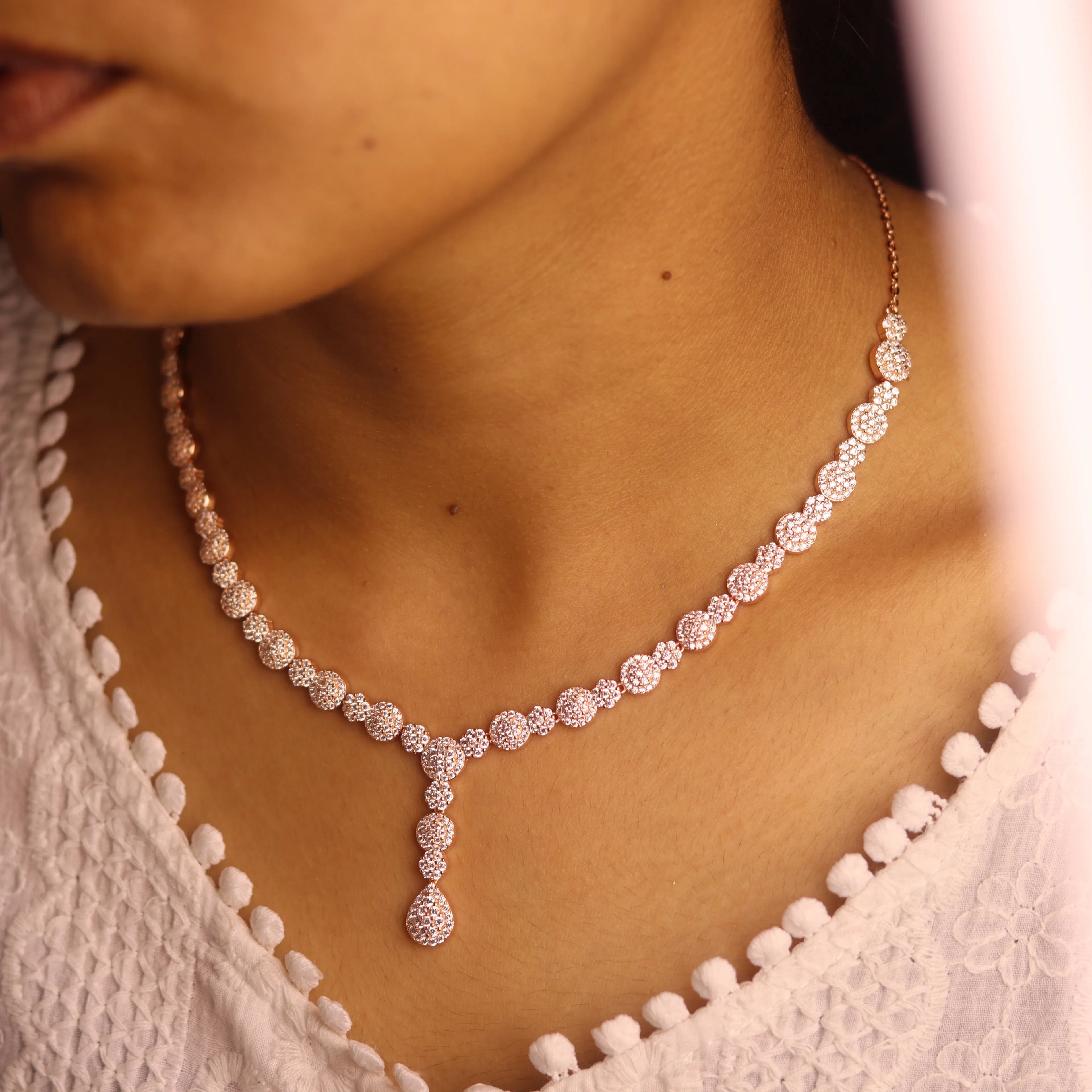 Gilded Grace Women's Pure Silver Necklace