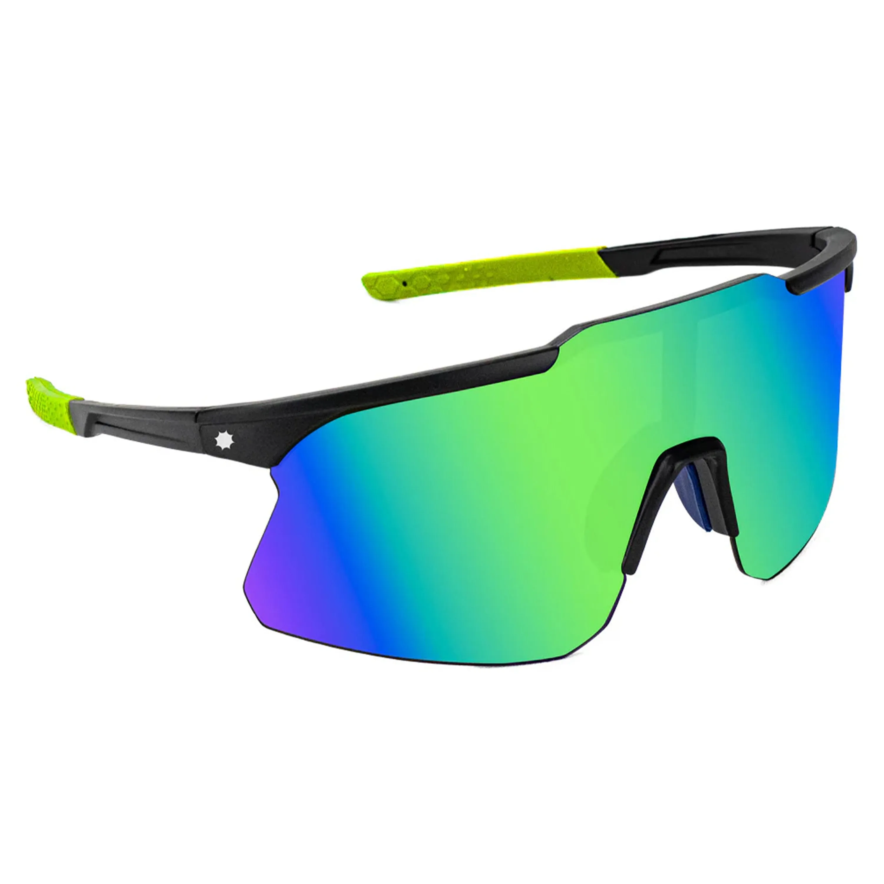 GLASSY SUNHATERS COOPER POLARIZED BLACK/GREEN/GREEN MIRROR
