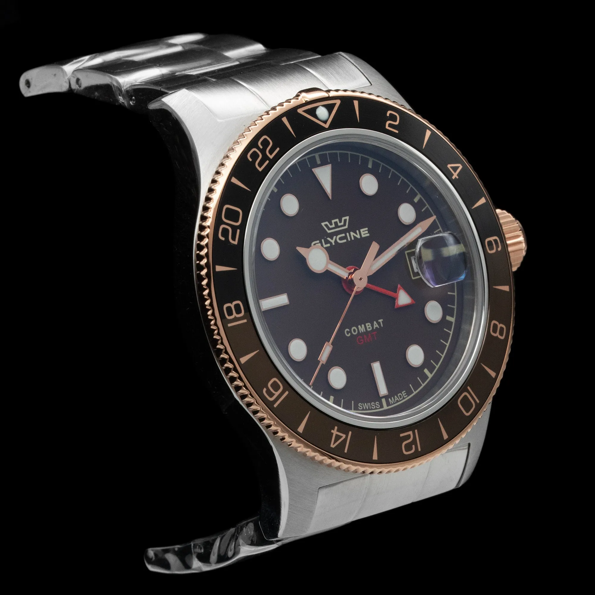 Glycine - Combat Sub Sport GMT 'Root Beer' GL1056