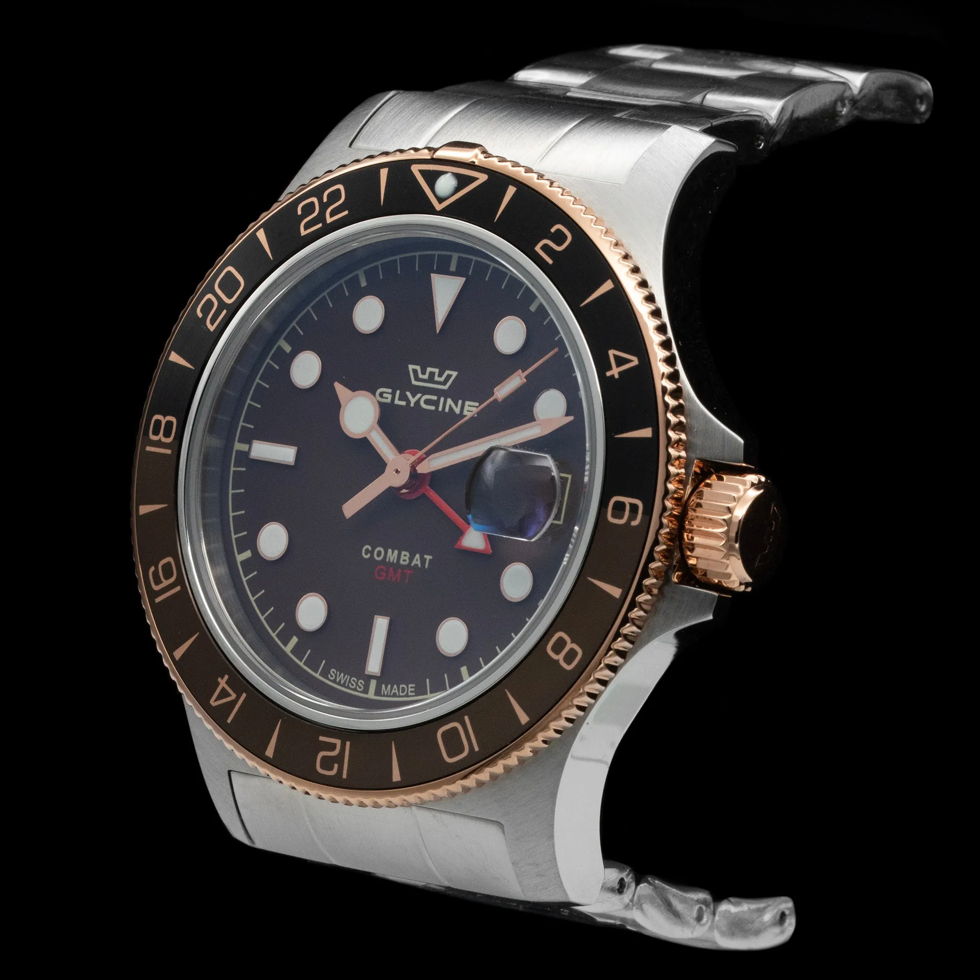 Glycine - Combat Sub Sport GMT 'Root Beer' GL1056