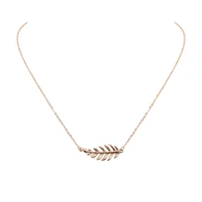Goddess Collection - Rose Gold Laurel Leaf Necklace (Ambassador)