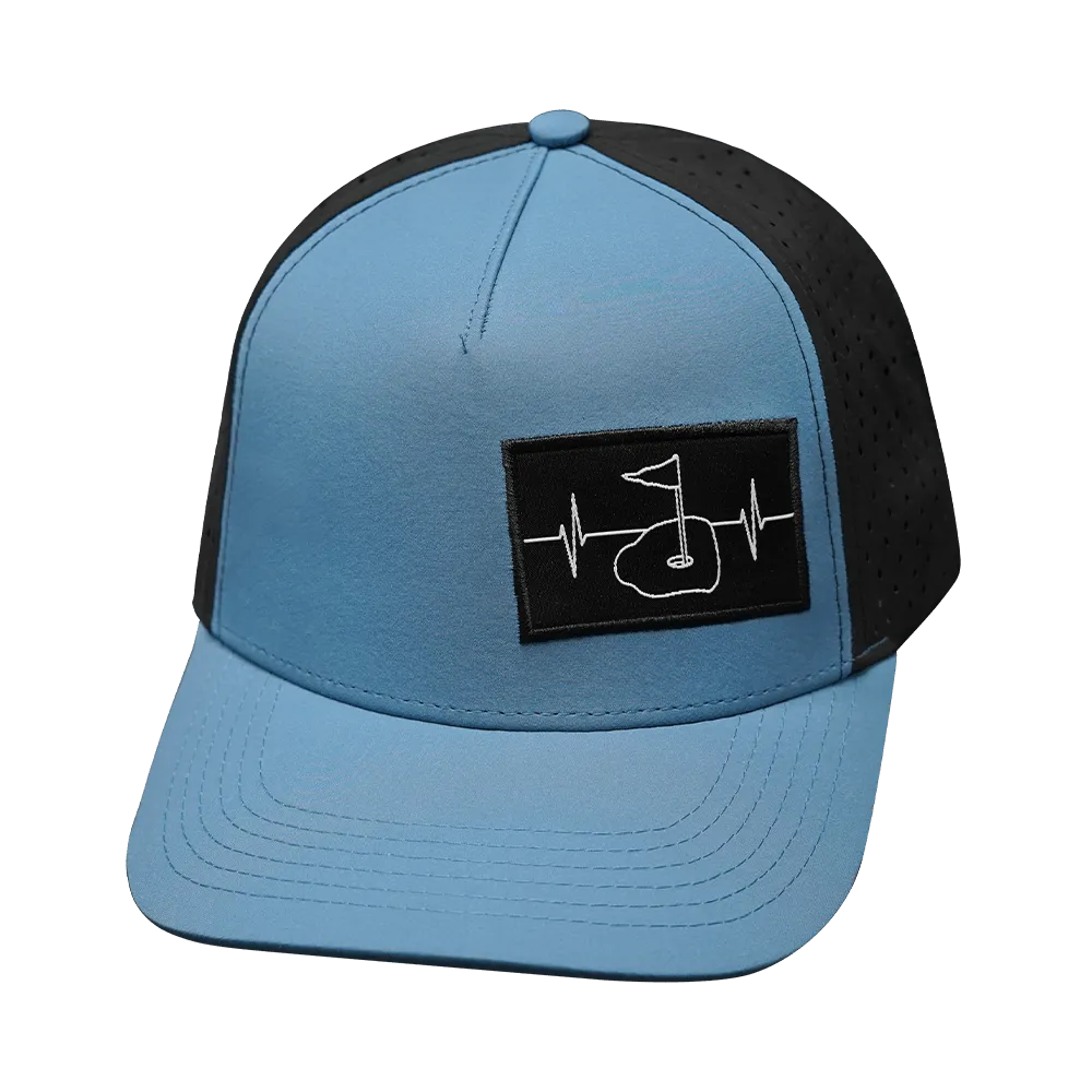 Golf  Hat | Trucker Hat | Slate Blue - Black