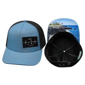 Golf  Hat | Trucker Hat | Slate Blue - Black