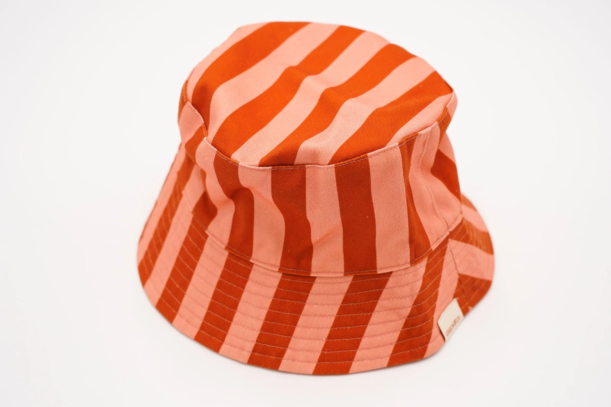 Grech & Co Bucket Hat | Reversible | Stripe Sunset