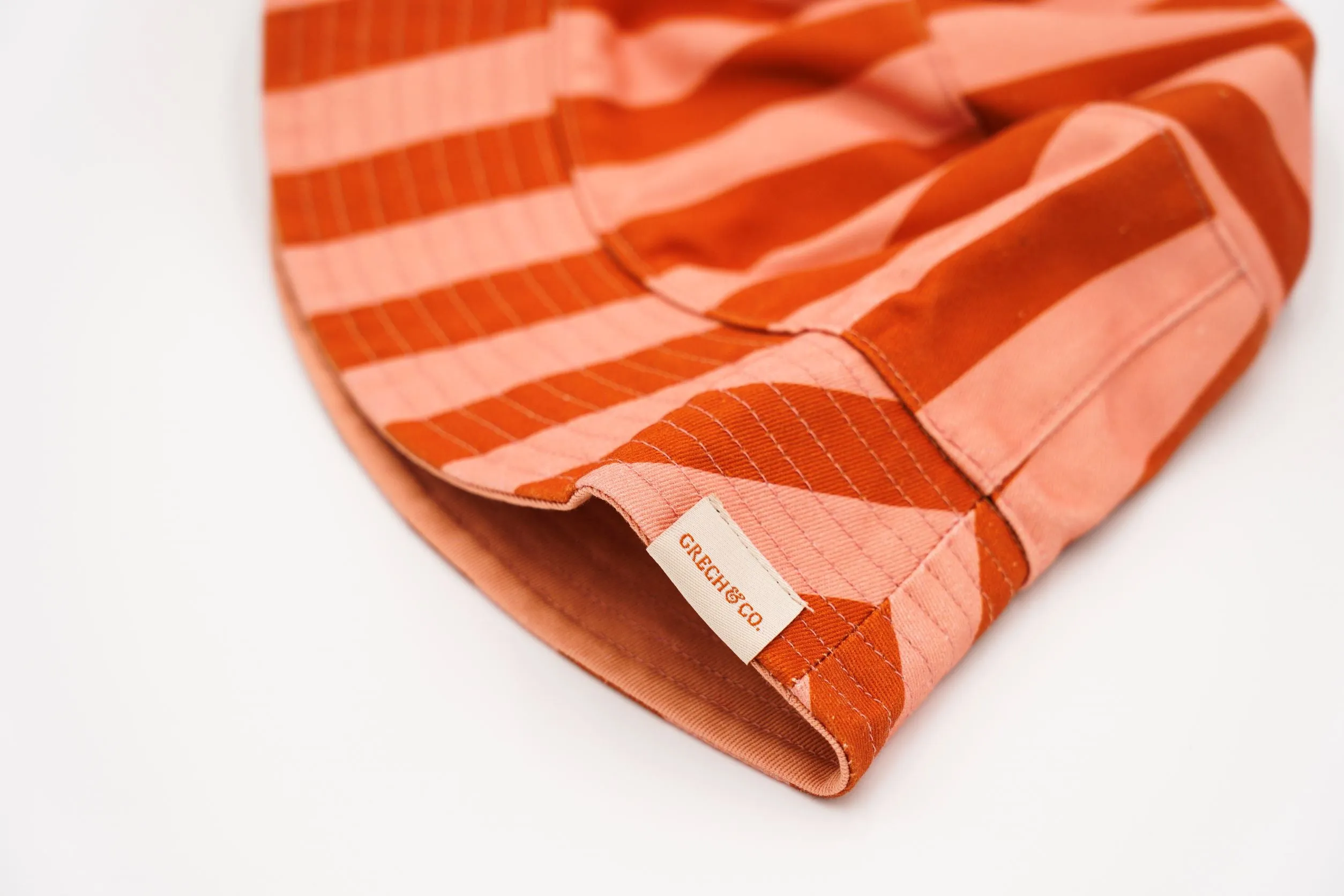 Grech & Co Bucket Hat | Reversible | Stripe Sunset