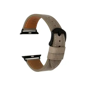 Grey Full Grain Leather Band